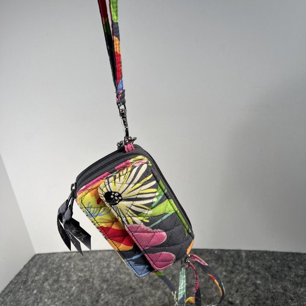 Vera Bradley Jazzy Blooms All In One Crossbody Wallet Organizer Wristlet Floral - Picture 5 of 16